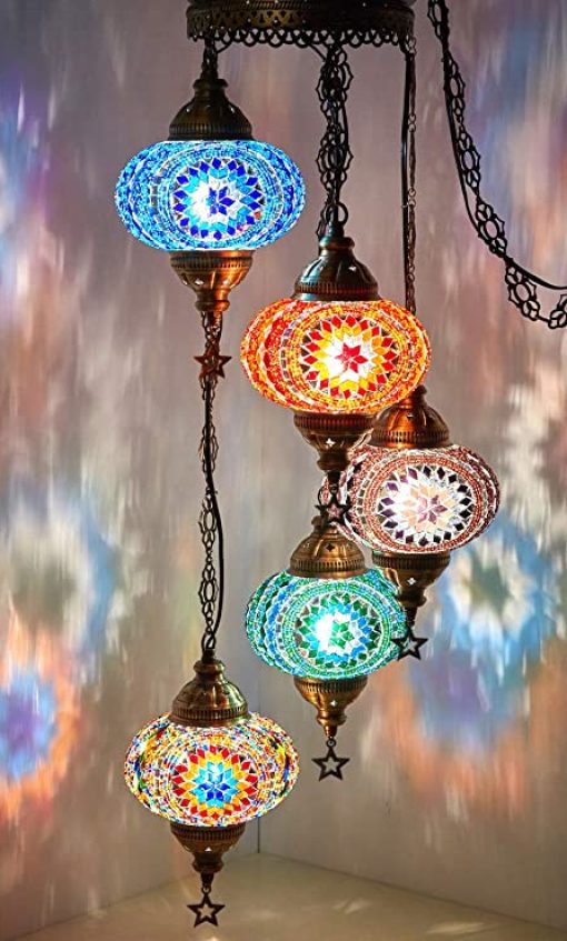 Lampes à mosaïque, lampes marocaines, lustres, suspensions